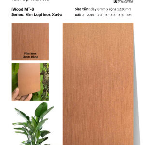 tấm ốp đa năng iWood film inox xước