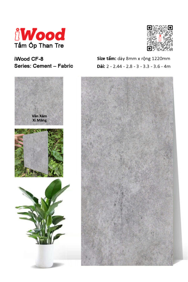 Tấm ốp than tre xi măng CF-8