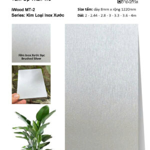 tấm ốp đa năng iWood film inox xước