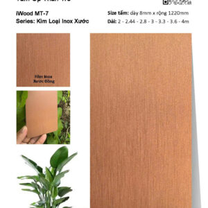 tấm ốp đa năng iWood film inox xước