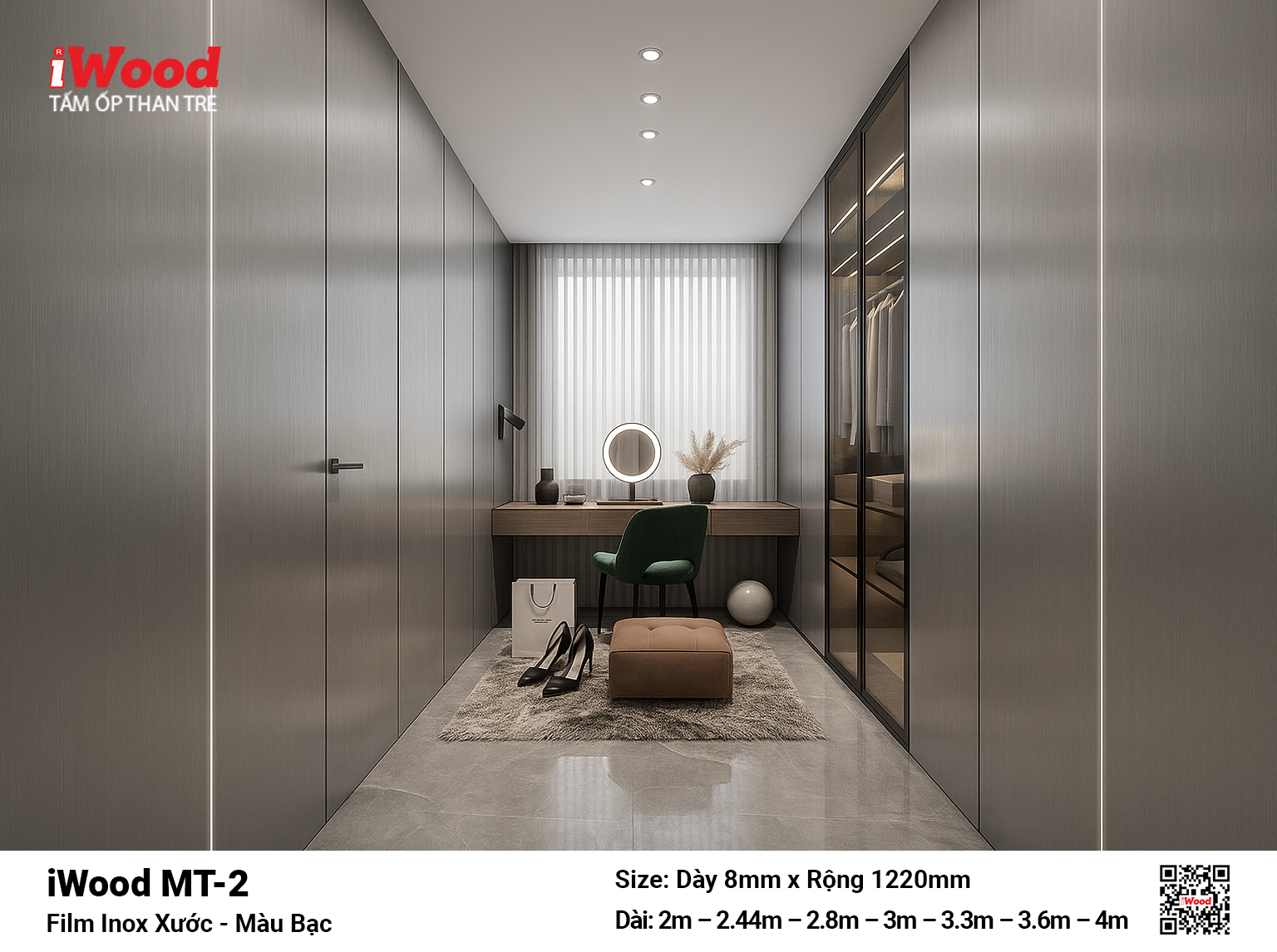 Tấm Than Tre Film Inox Xước