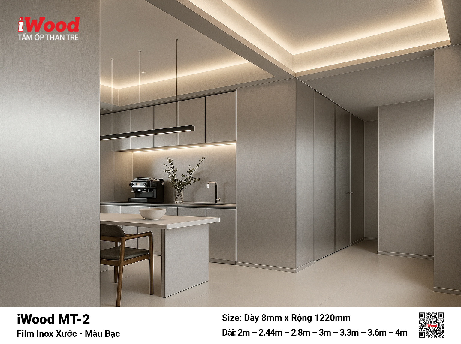 Tấm Than Tre Film Inox Xước