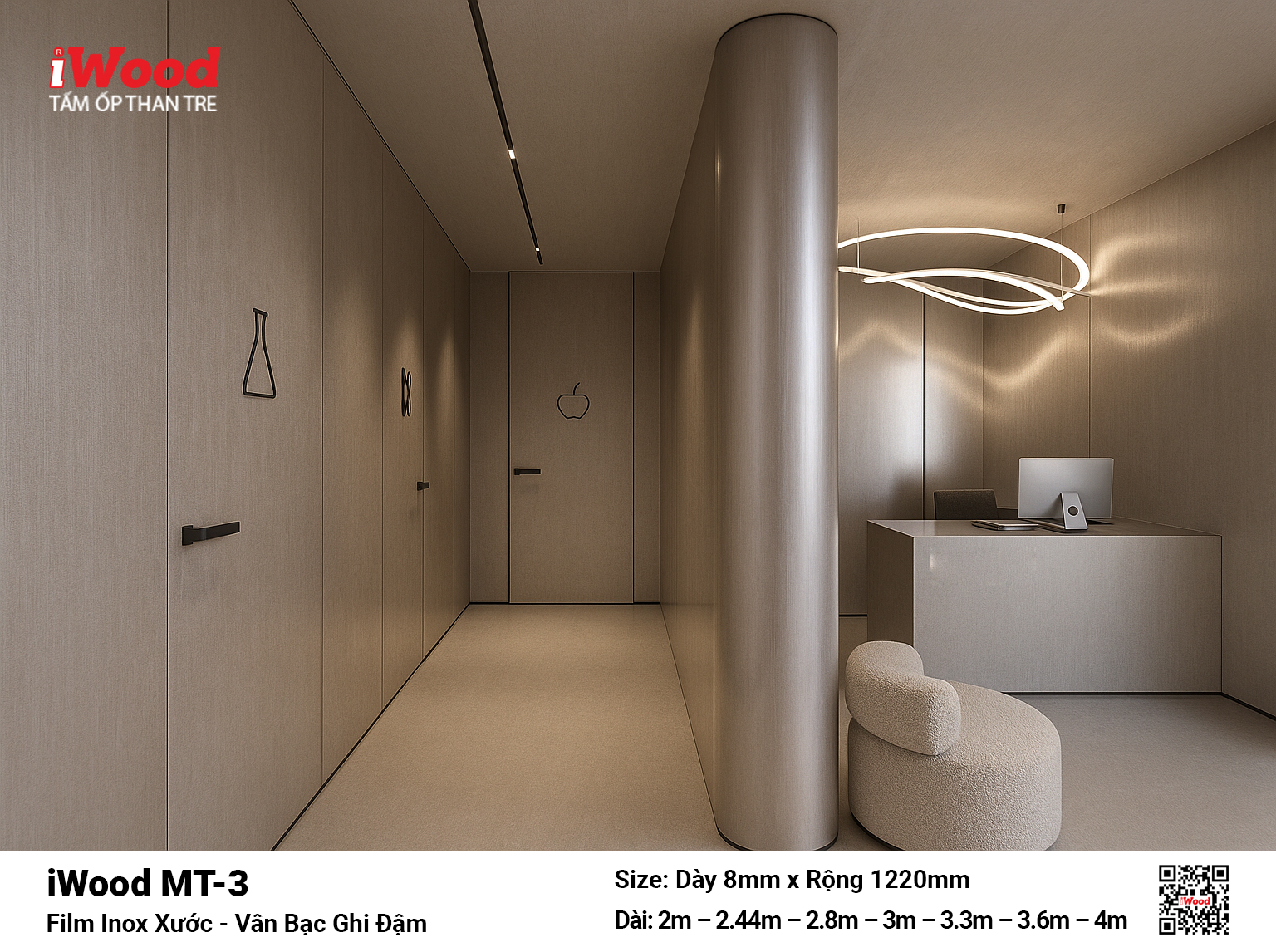 Tấm Than Tre Film Inox Xước