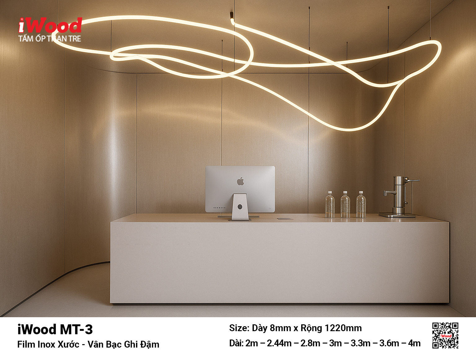 Tấm Than Tre Film Inox Xước