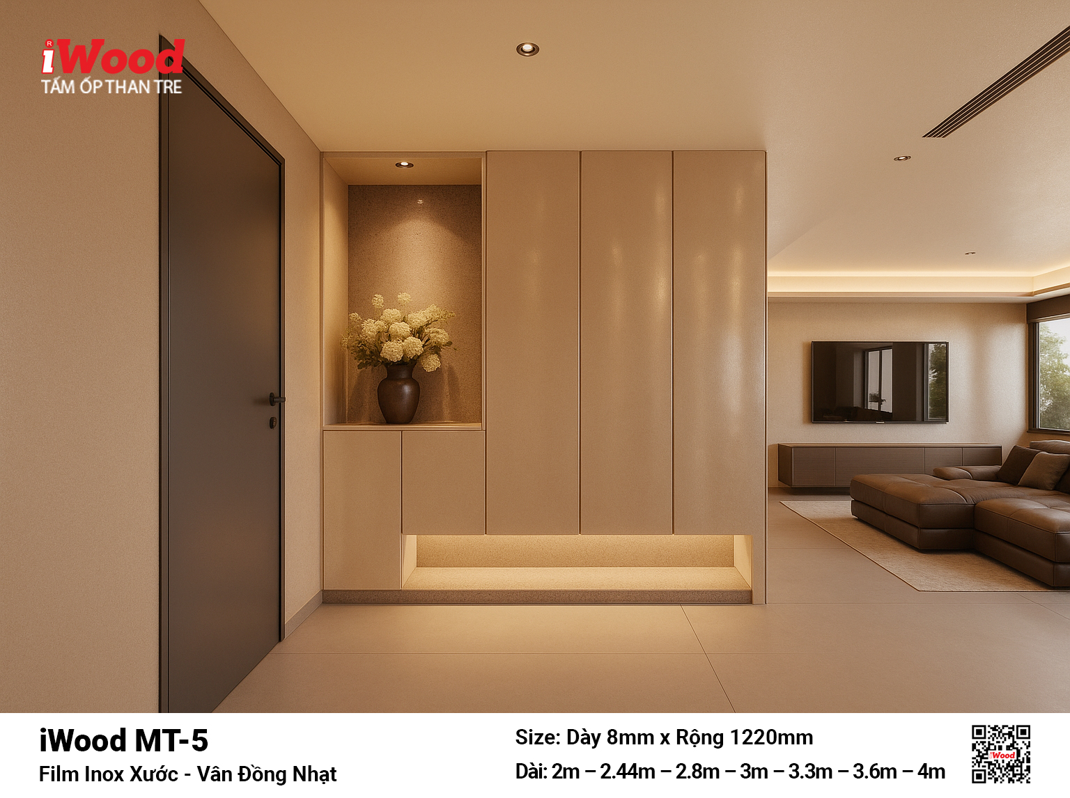 Tấm Than Tre Film Inox Xước