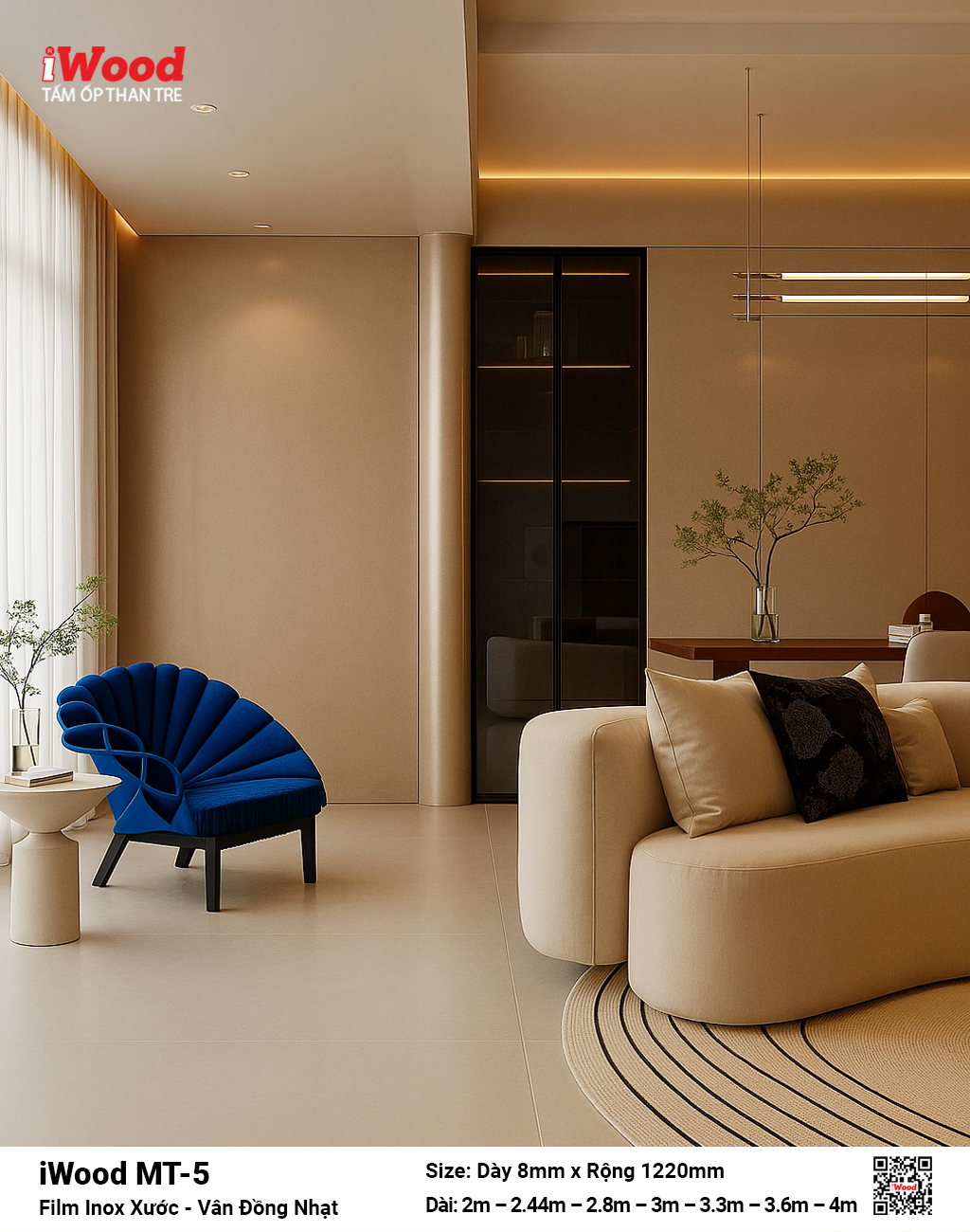 Tấm Than Tre Film Inox Xước