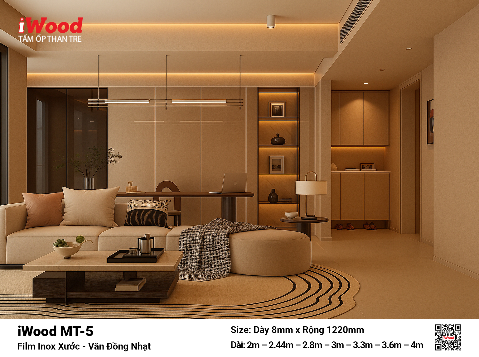 Tấm Than Tre Film Inox Xước