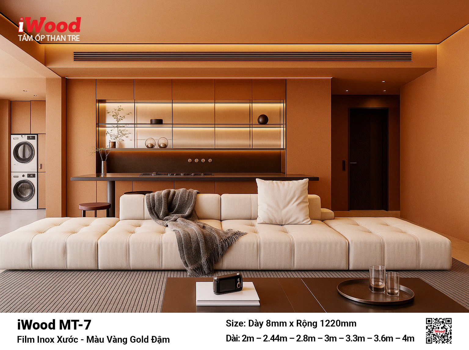 Tấm Than Tre Film Inox Xước