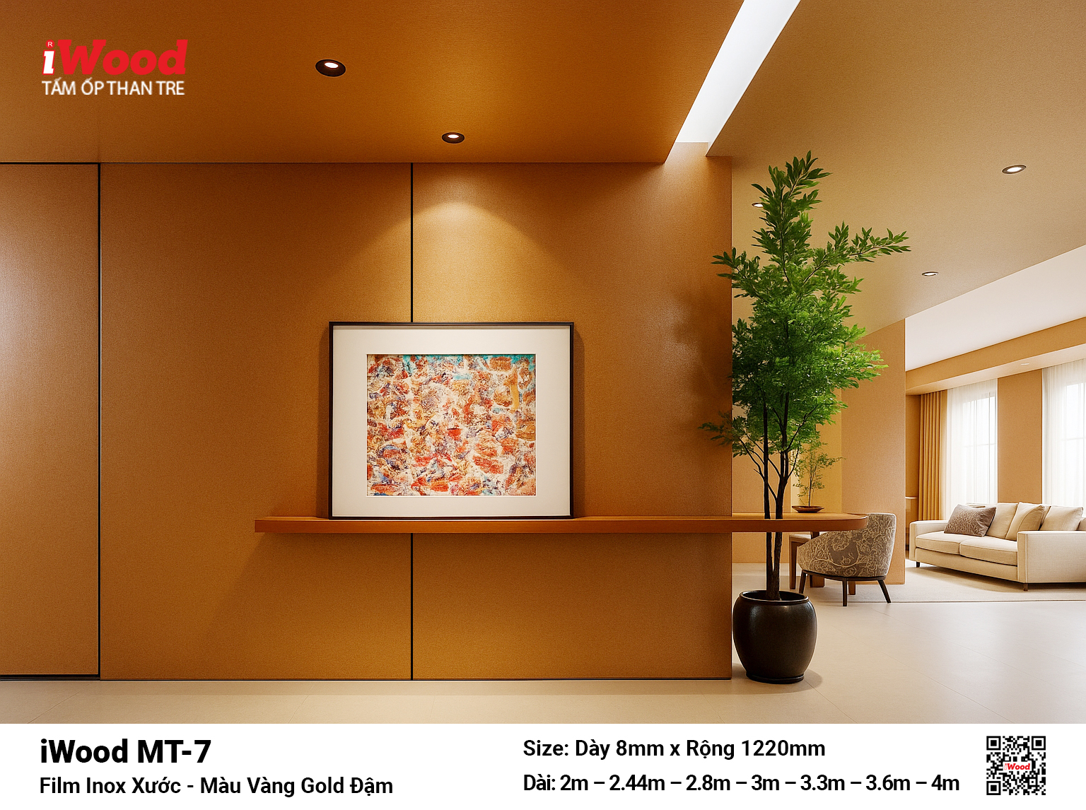 Tấm Than Tre Film Inox Xước