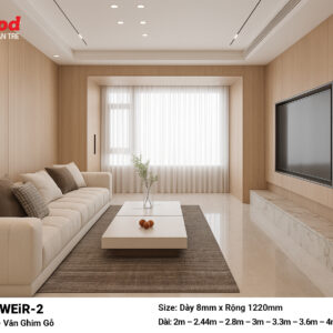 Tấm ốp than tre film vân ghim gỗ