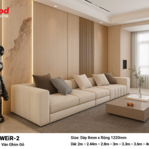 Tấm ốp than tre film vân ghim gỗ