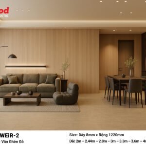 Tấm ốp than tre film vân ghim gỗ