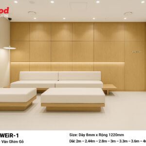 Tấm ốp than tre film vân ghim gỗ