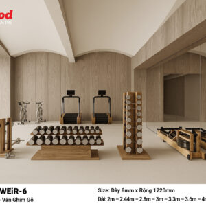 Tấm ốp than tre film vân ghim gỗ