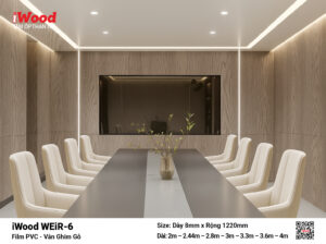 Tấm ốp than tre film vân ghim gỗ