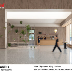 Tấm ốp than tre film vân ghim gỗ