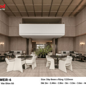 Tấm ốp than tre film vân ghim gỗ