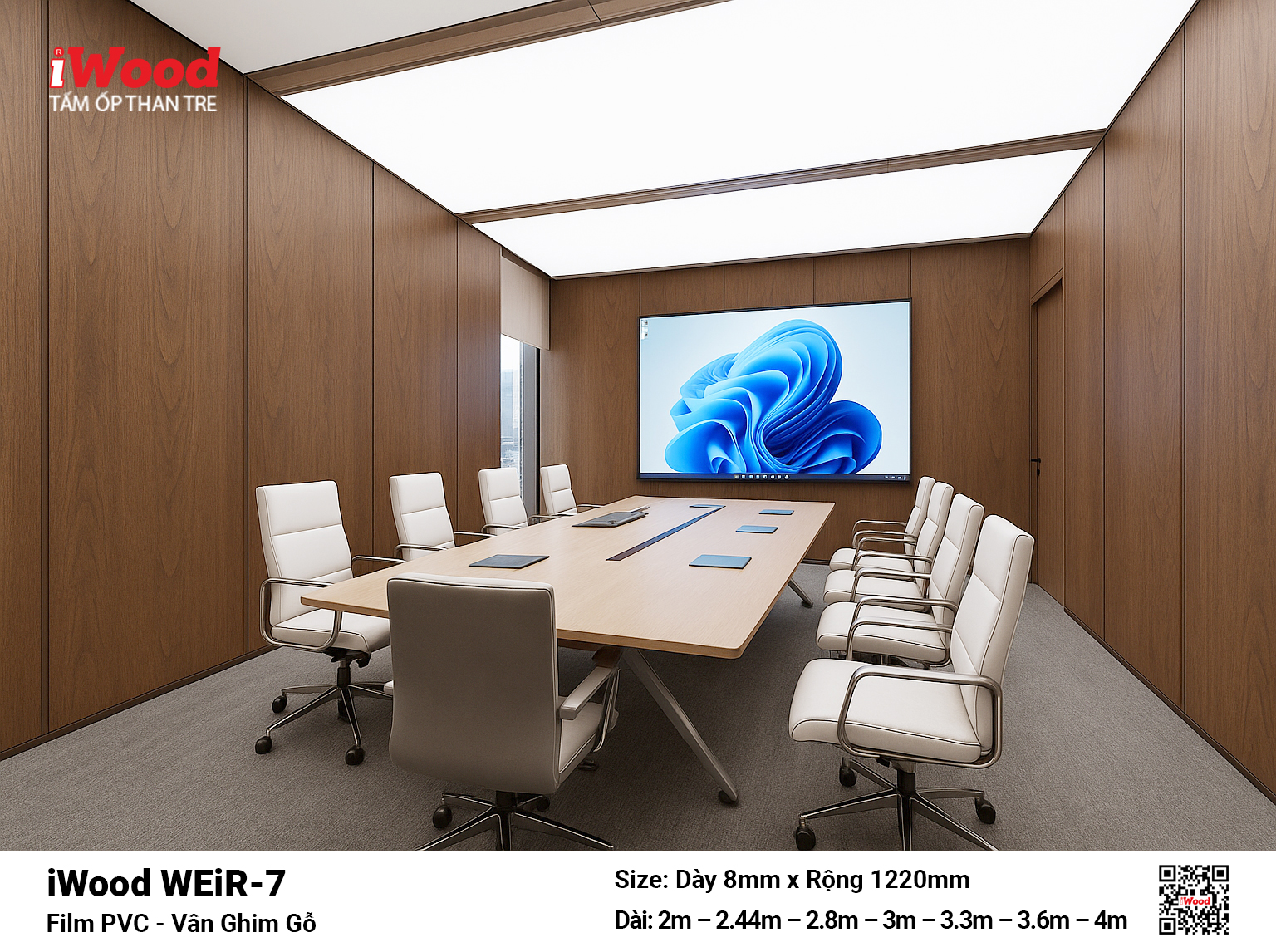 Tấm ốp than tre film vân ghim gỗ WEiR-7 - Hình ảnh 5