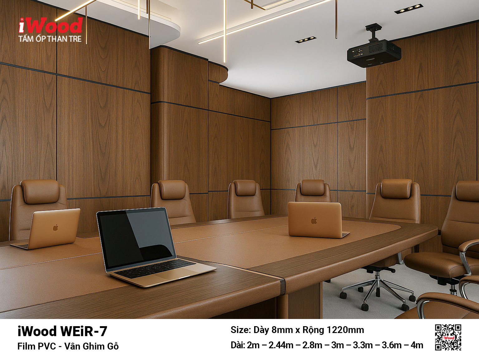 Tấm ốp than tre film vân ghim gỗ WEiR-7 - Hình ảnh 6