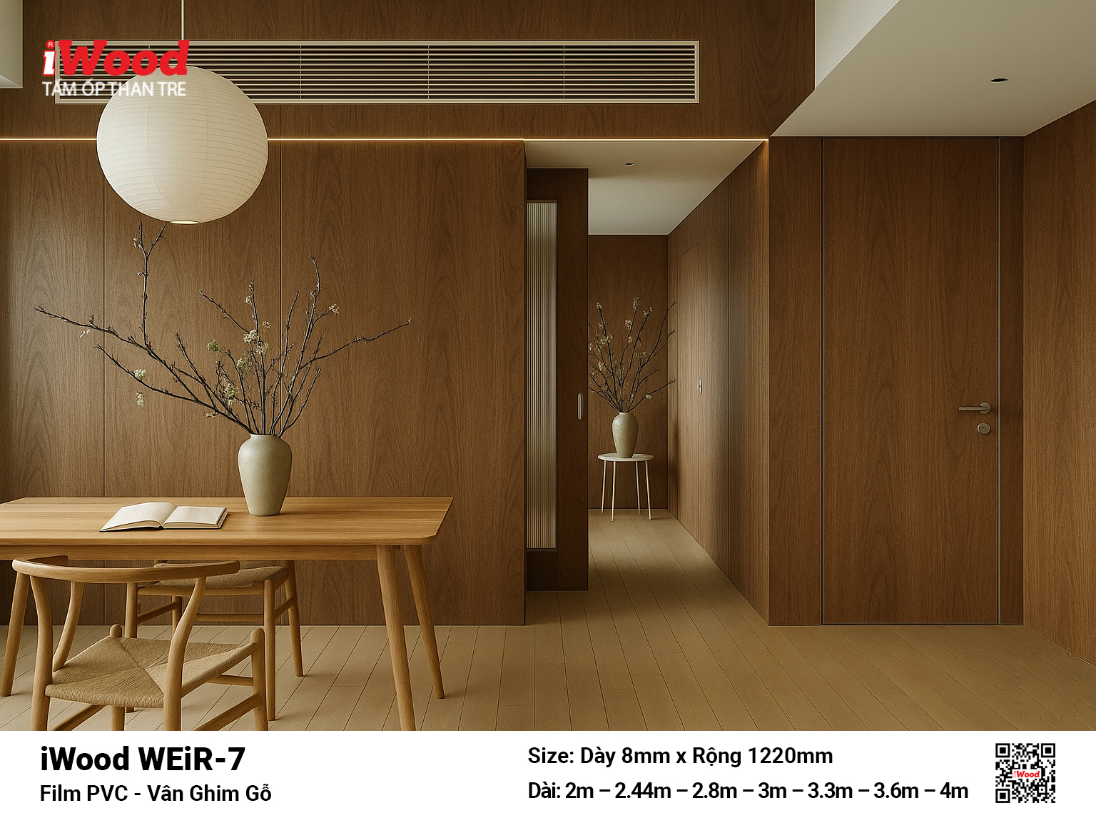 Tấm ốp than tre film vân ghim gỗ WEiR-7 - Hình ảnh 7