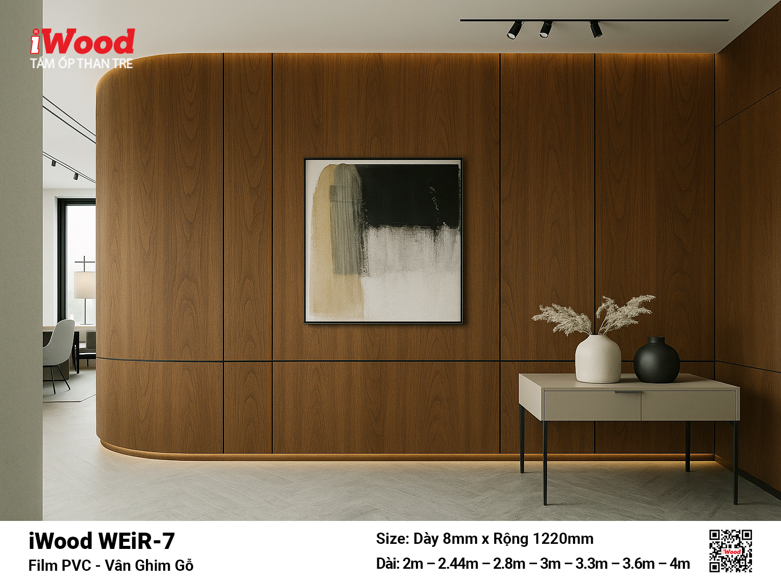 Tấm ốp than tre film vân ghim gỗ WEiR-7 - Hình ảnh 8