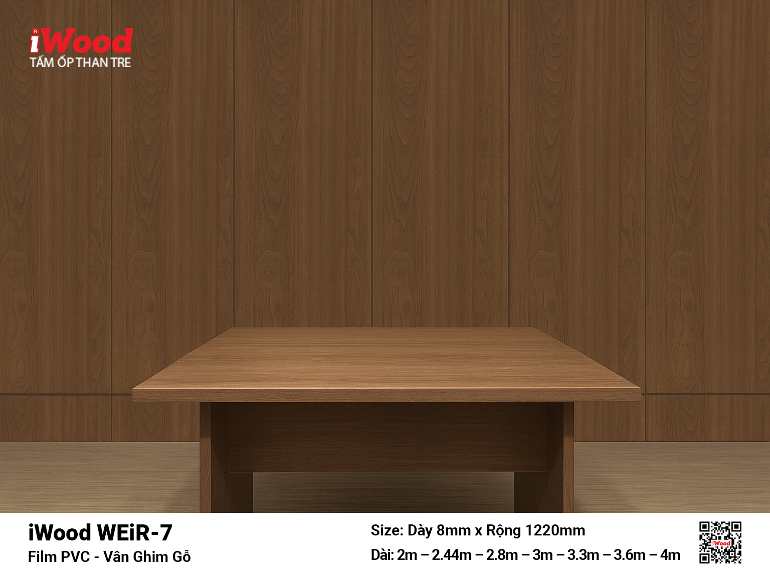 Tấm ốp than tre film vân ghim gỗ WEiR-7 - Hình ảnh 2