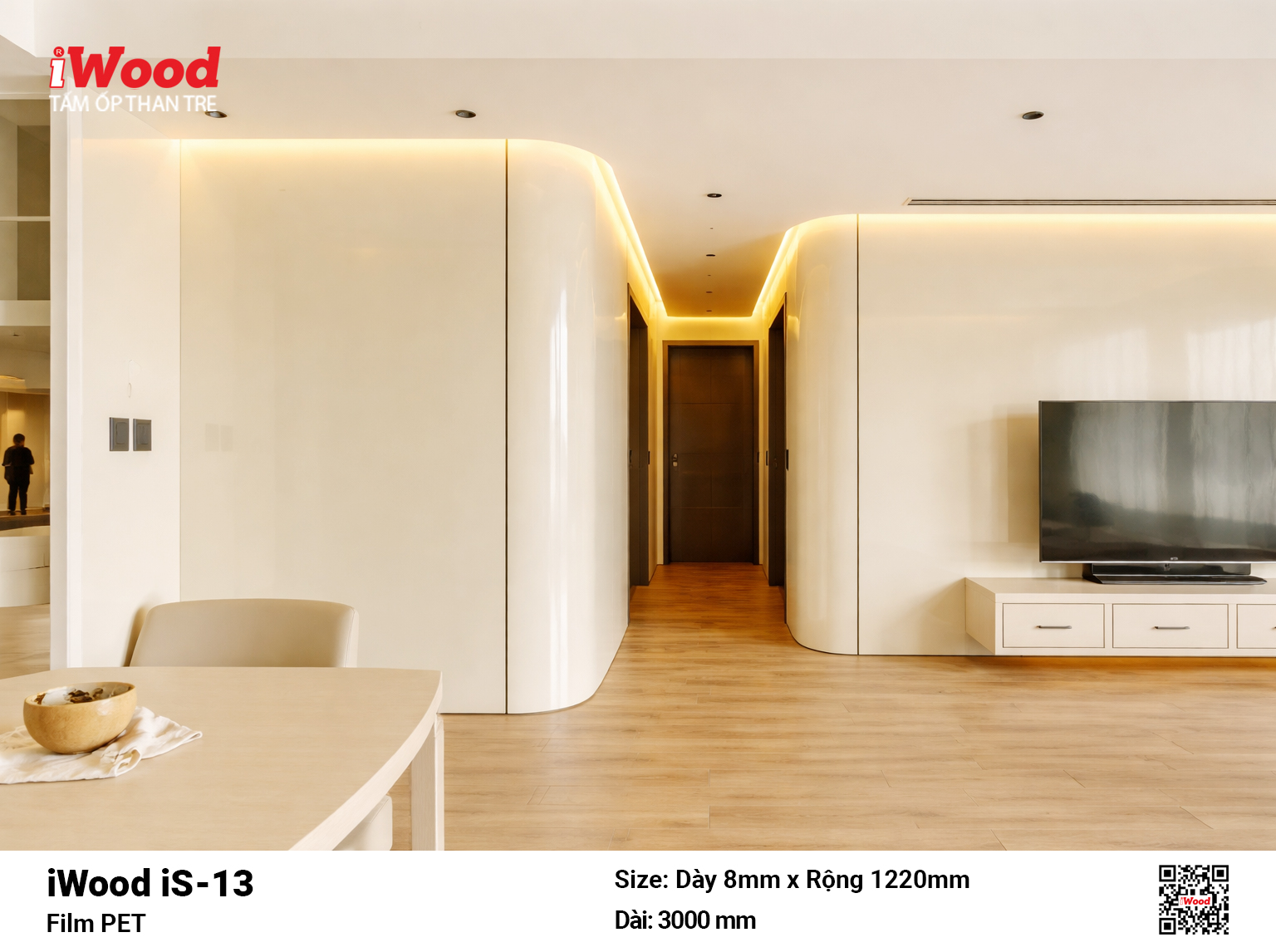 Tấm Ốp Than Tre iWood Film PET
