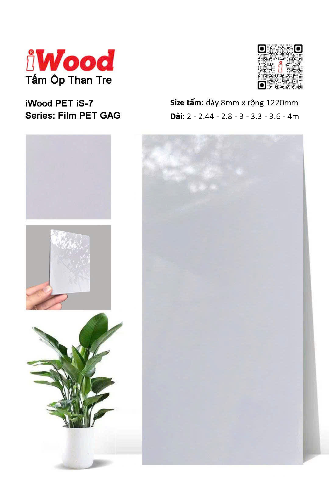 Tấm Than Tre Film Pet iS-7