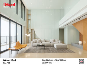Tấm Ốp Than Tre iWood Film PET
