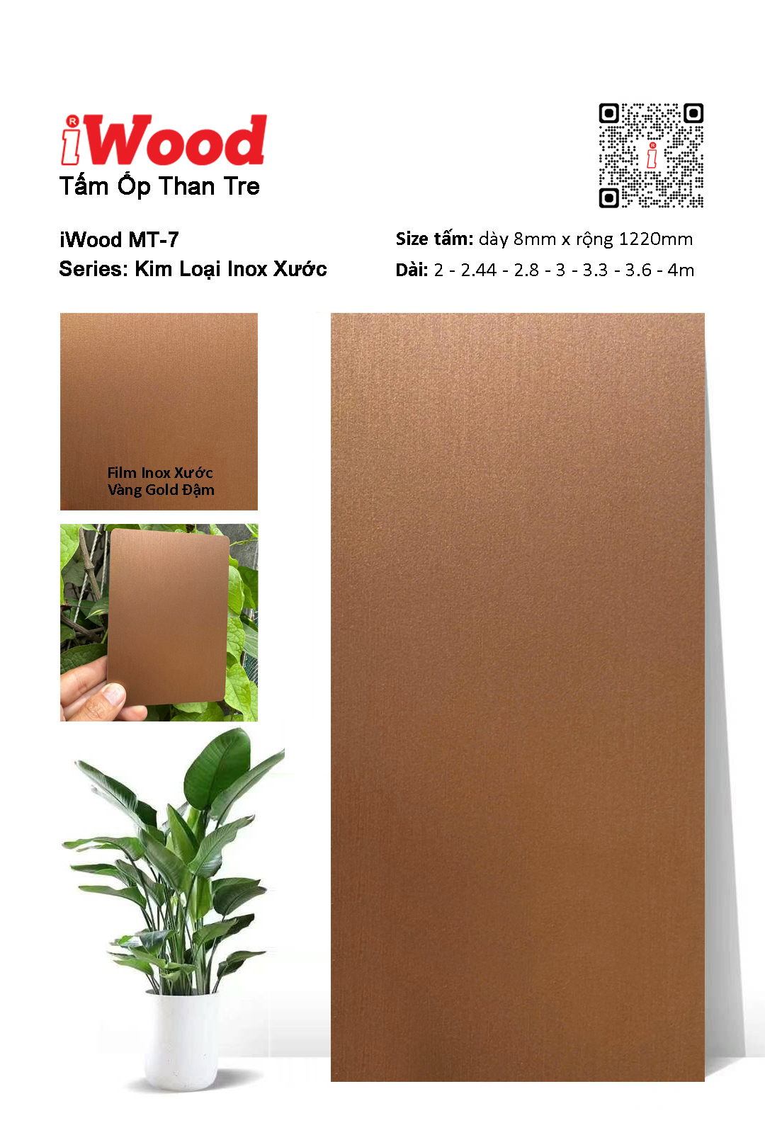 Tấm Than Tre Film Inox Xước