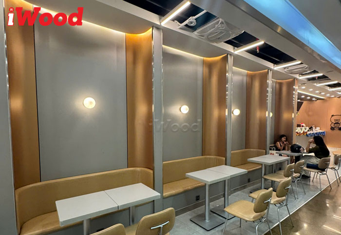 Tấm ốp than tre vân inox xước iWood 2026