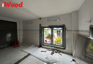 Lắp đặt tấm ốp than tre iWood