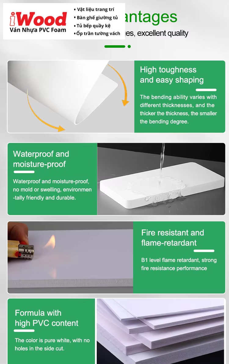 Tấm ván nhựa PVC iWood