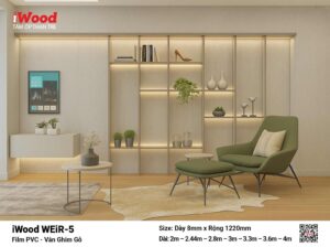 Tấm ốp than tre film vân ghim gỗ WEiR-5