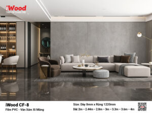 Tấm Ốp Than Tre Film Xi Măng Bê Tông CF-8