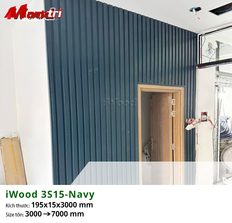 15 mẫu tấm lam sóng sơn màu trang trí phòng bếp iWood 2026