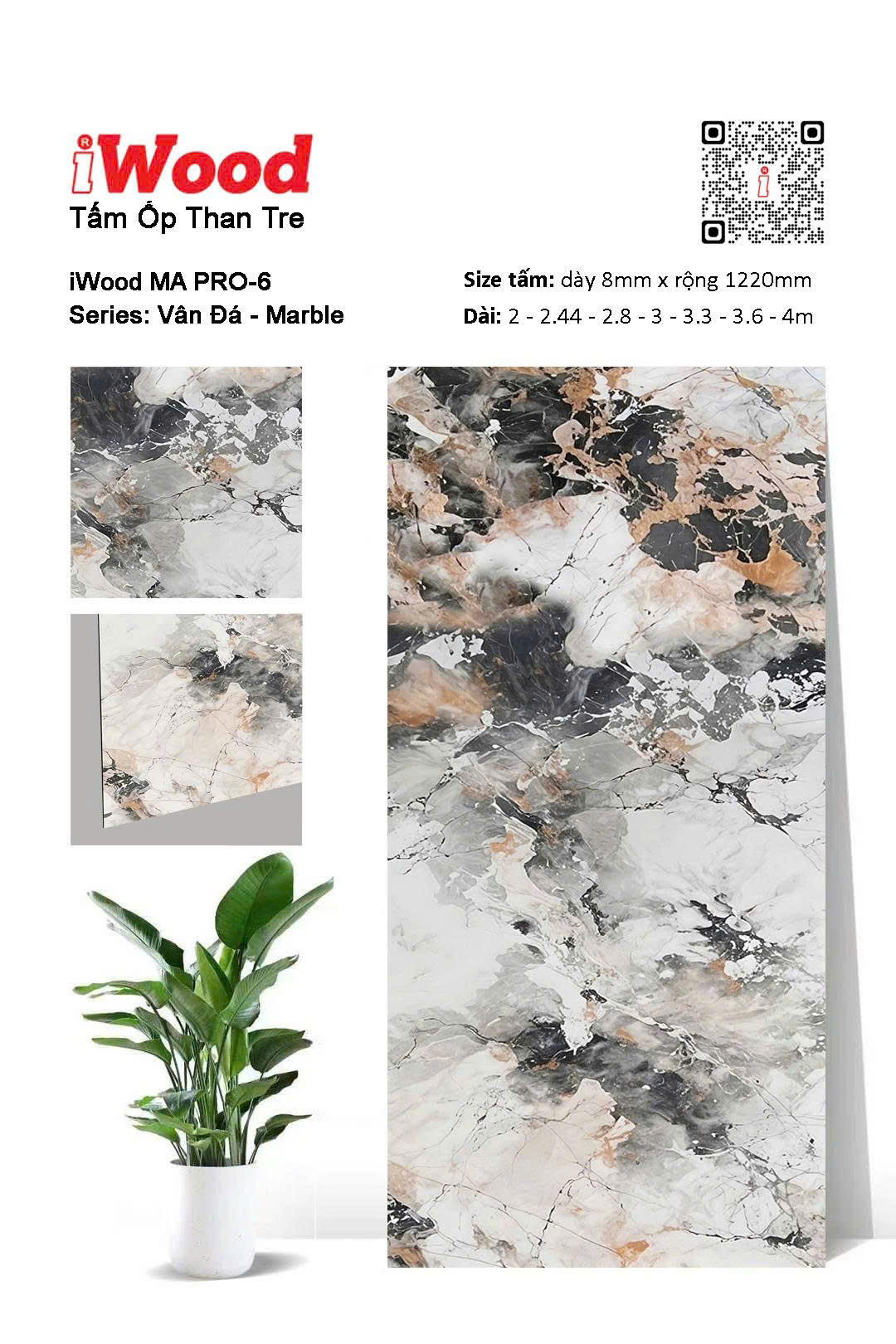 Sản phẩm tấm ốp nhựa PVC iWood cao cấp