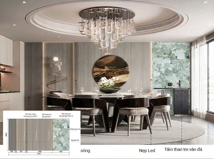 Tấm ốp lam sóng iWood 3S15-10