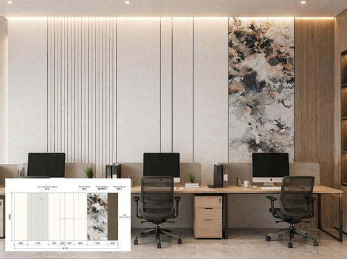 Tấm ốp iWood W40 trang trí tường trần