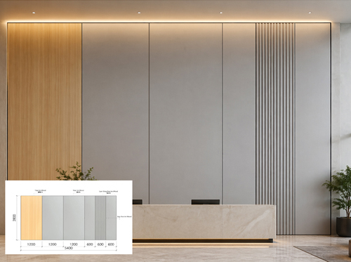 Tấm ốp tường vân vải CL cho không gian Quận 12