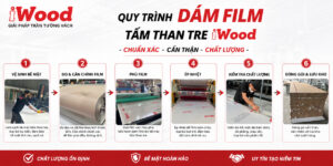 Dán film tấm ốp than tre iWood