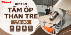 Dán film tấm ốp than tre iWood