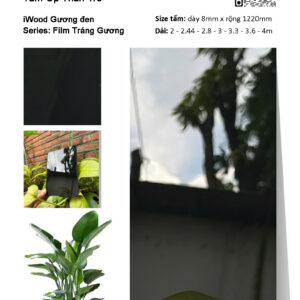 Tấm ốp than tre vân tráng gương iWood GĐ