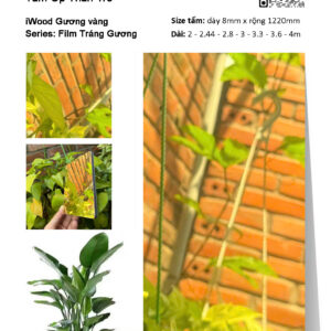 Tấm ốp than tre vân tráng gương iWood GV