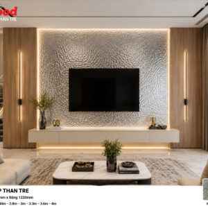 Tấm ốp than tre Film Sóng Nước iWood SNB