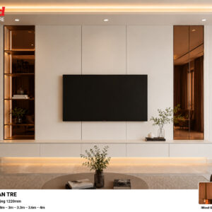 Tấm ốp than tre Film tráng gương hồng trà iWood GHT