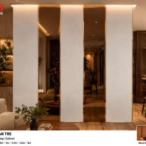 Tấm ốp than tre Film tráng gương hồng trà iWood GHT