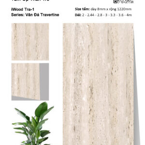 Tấm ốp than tre vân đá iWood Tra-1