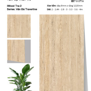 Tấm ốp than tre vân đá iWood Tra-2