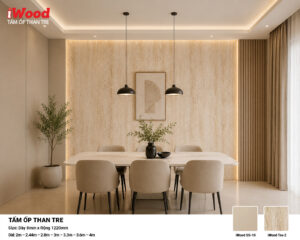 Tấm ốp than tre vân đá iWood Tra-2